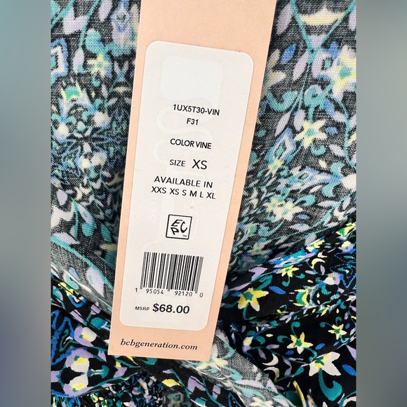 NWT BCBGeneration Floral Crop Top - Picture 16 of 16